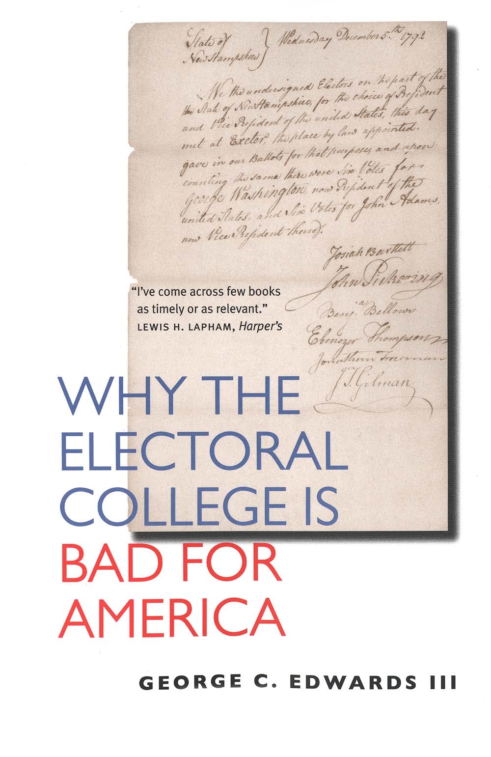 Why the Electoral College is Bad for America