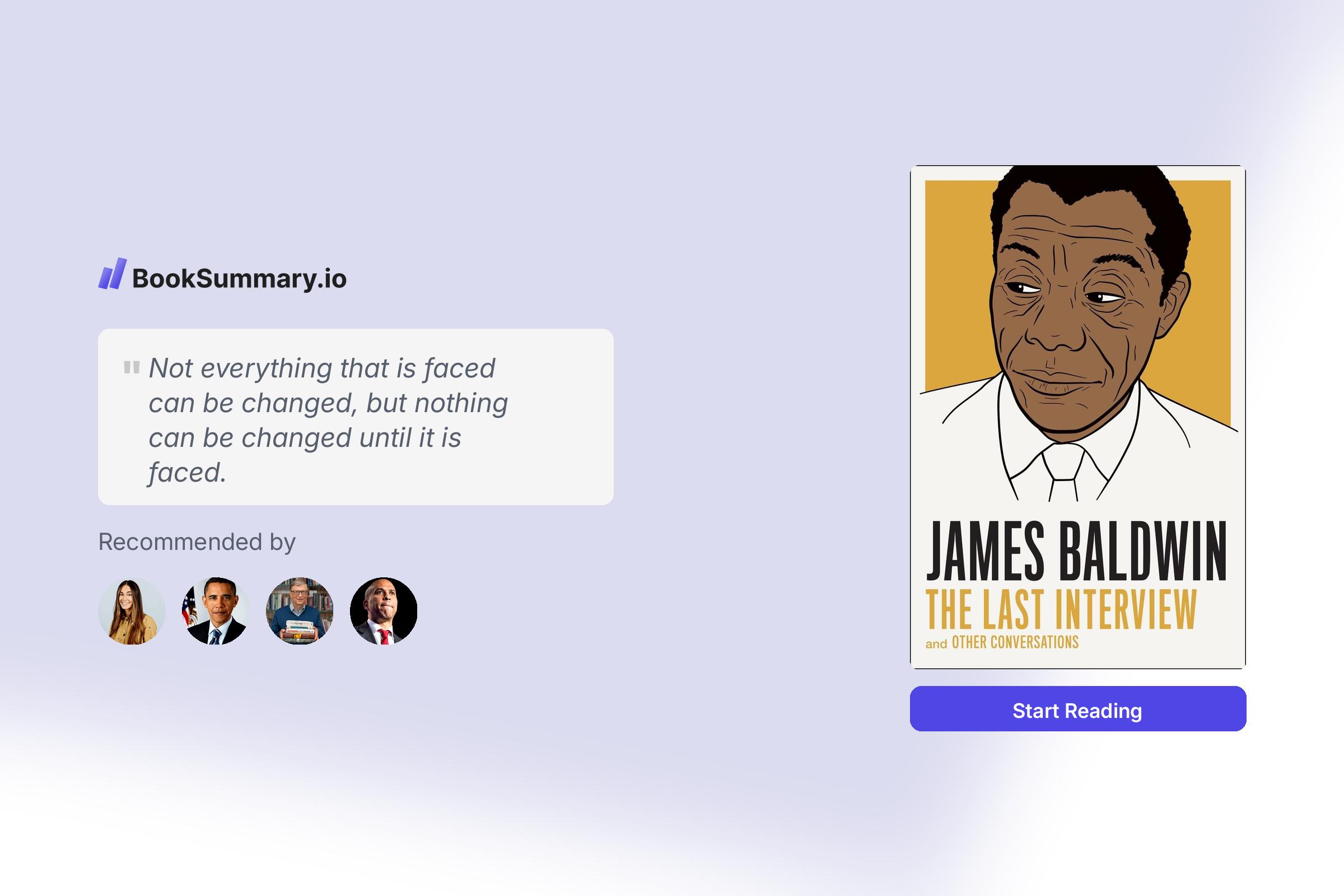 James baldwin book summary