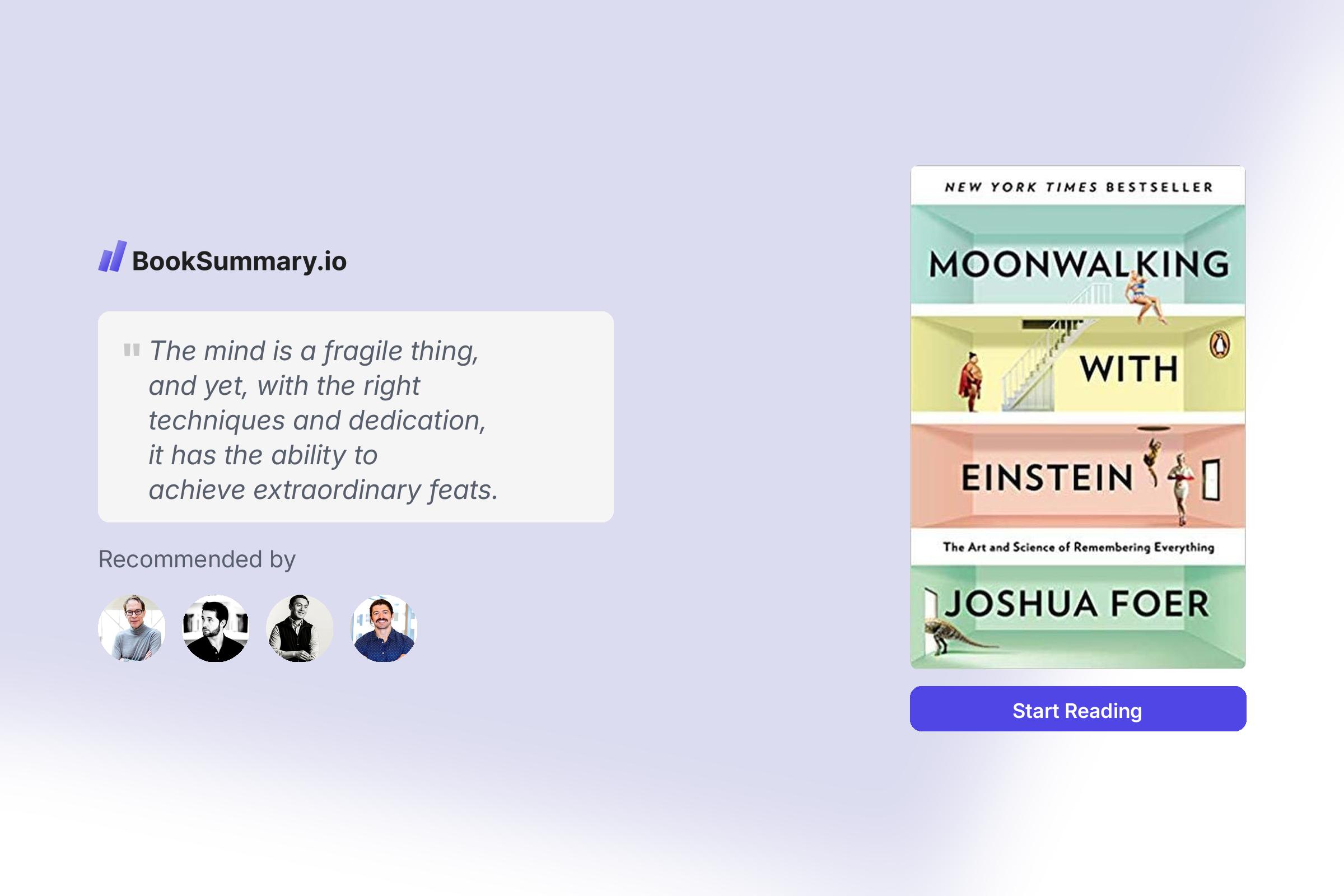 Moonwalking with Einstein Book Summary