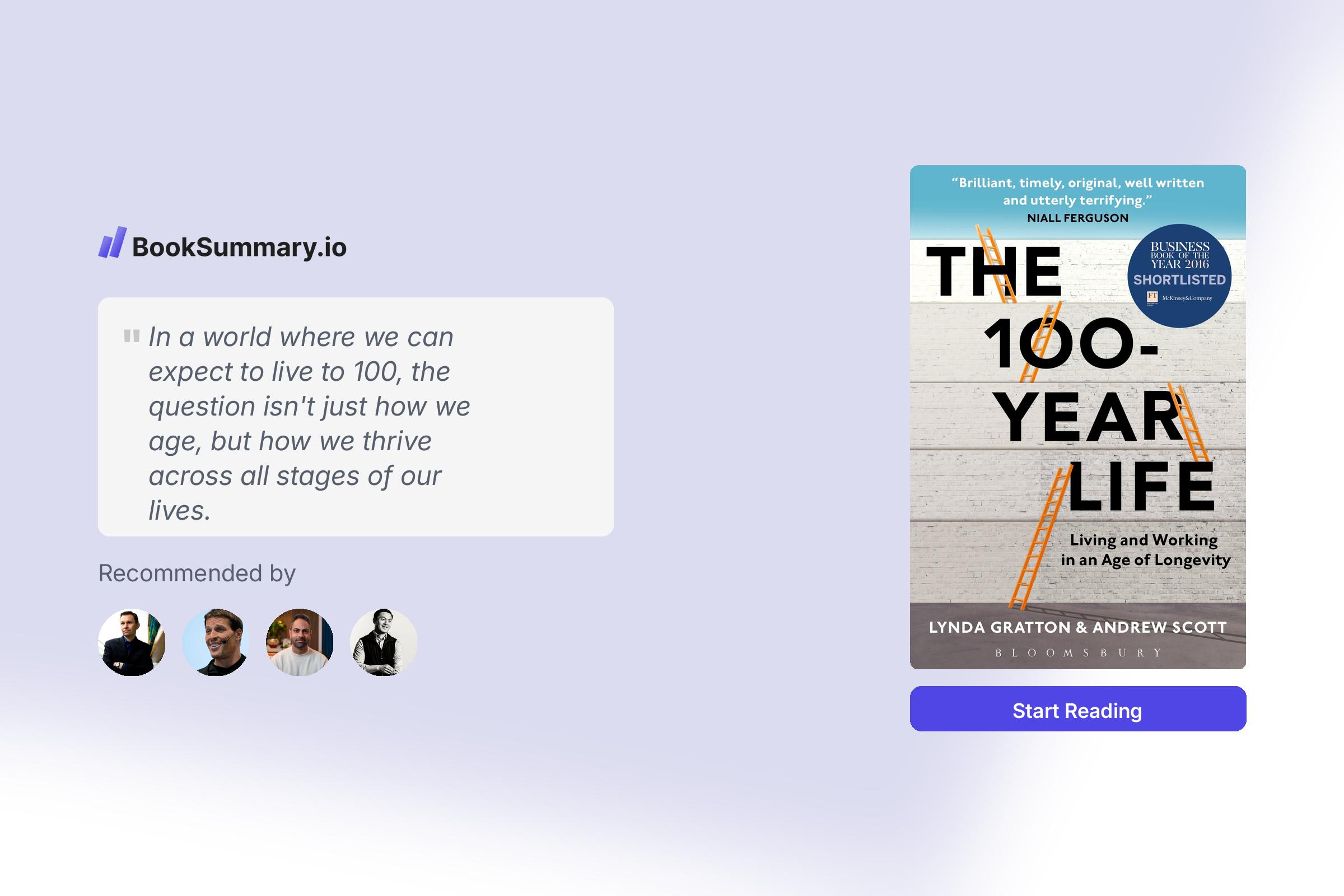 The 100-Year Life Book Summary