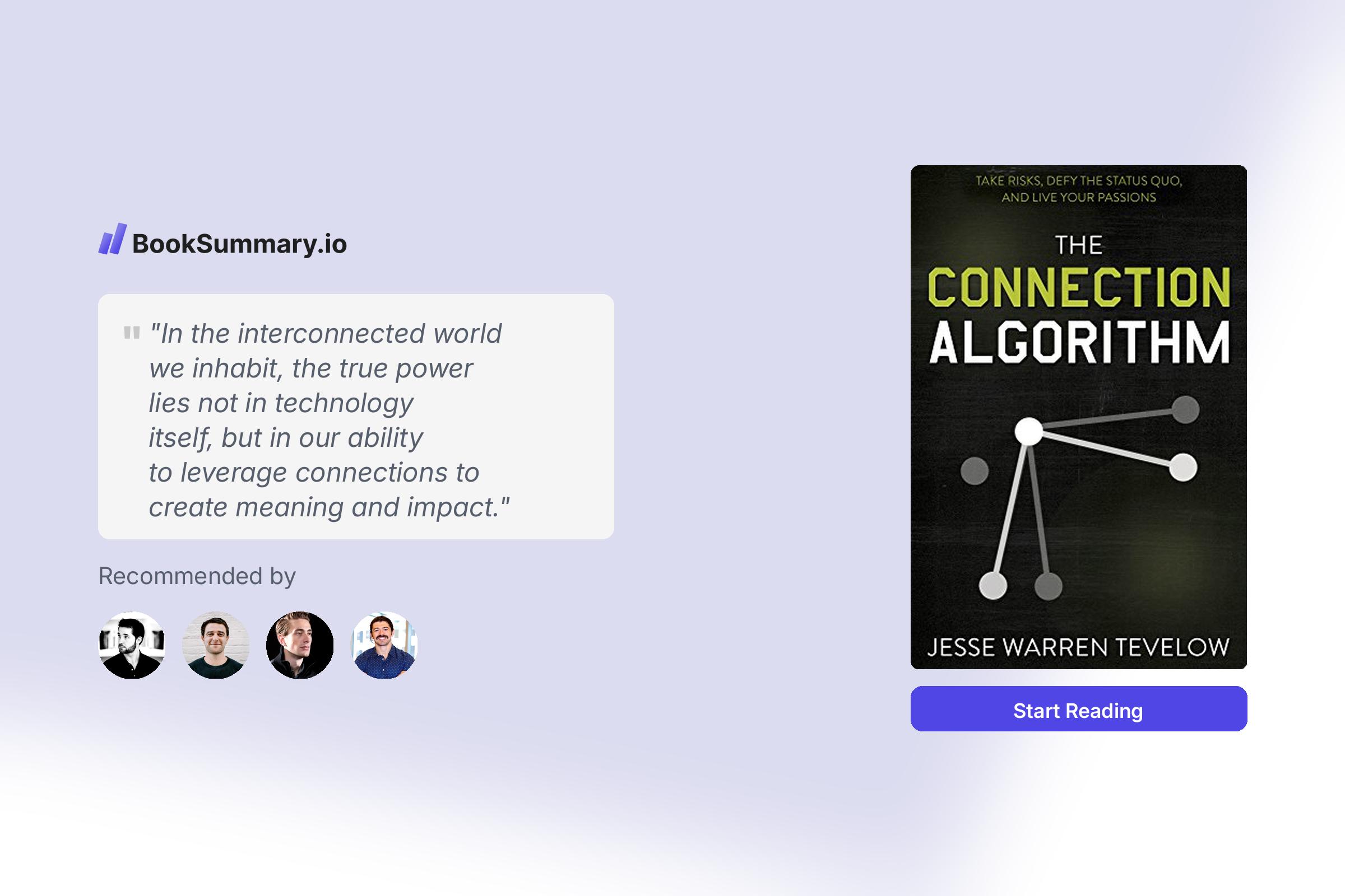 The Connection Algorithm Book Summary